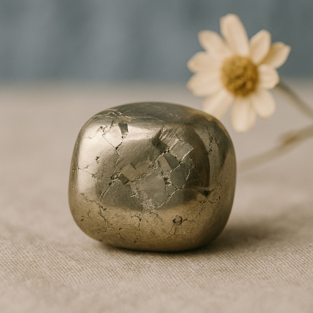 Pierre Roulée Pyrite – Énergie & Protection