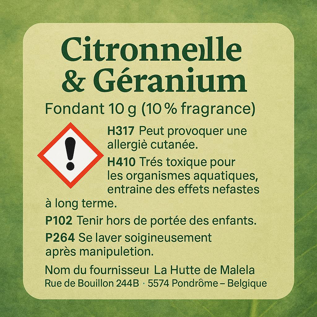Citronelle & Géranium (Anti Moustique et Anti Mouche)
