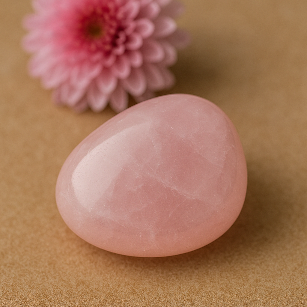 Pierre Roulée Quartz Rose – Amour & Douceur