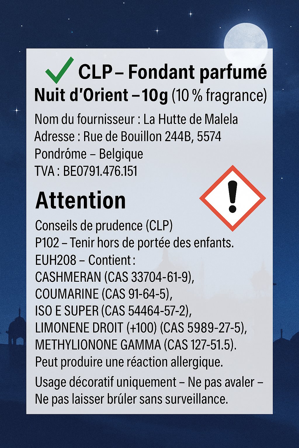 Nuit d'Orient