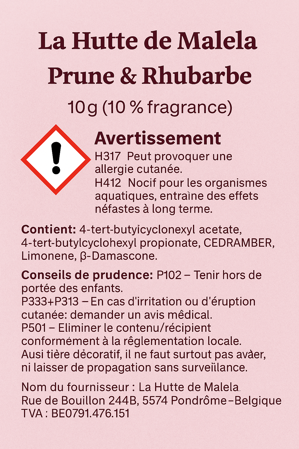 Prune & Rhurbarbe