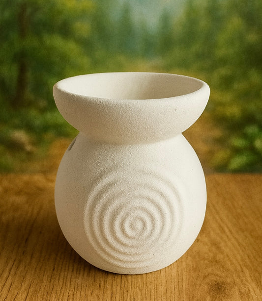 Brûleur spirale blanc