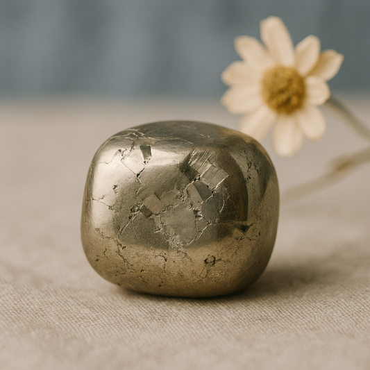 Pierre Roulée Pyrite – Énergie & Protection