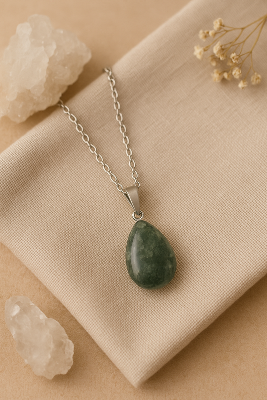 Collier Agate Mousse – Harmonie & Renouveau
