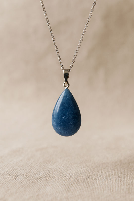 Collier Aventurine Bleue – Sérénité & Équilibre