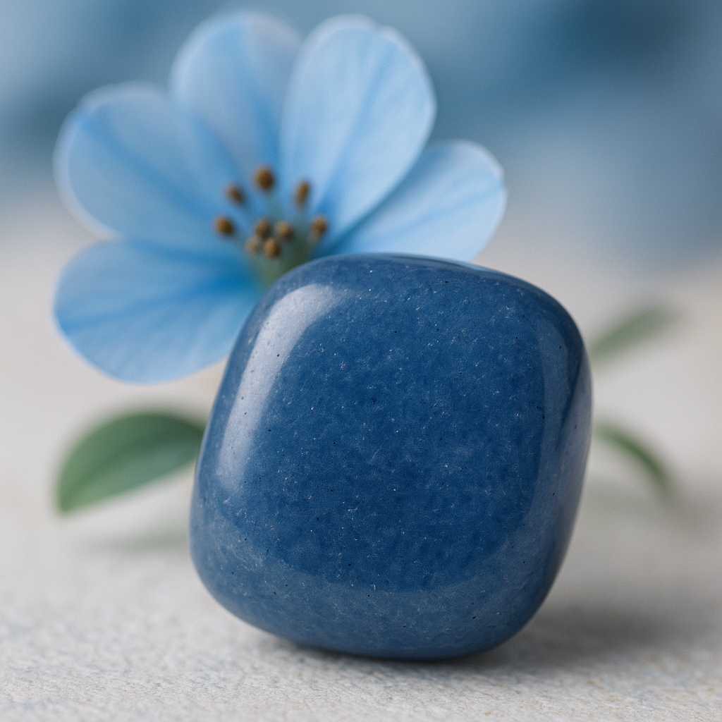 Pierre Roulée Aventurine Bleue – Calme & Équilibre Émotionnel