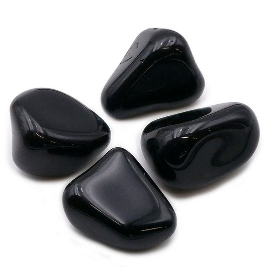 Pierre Roulée de Obsidienne Noire